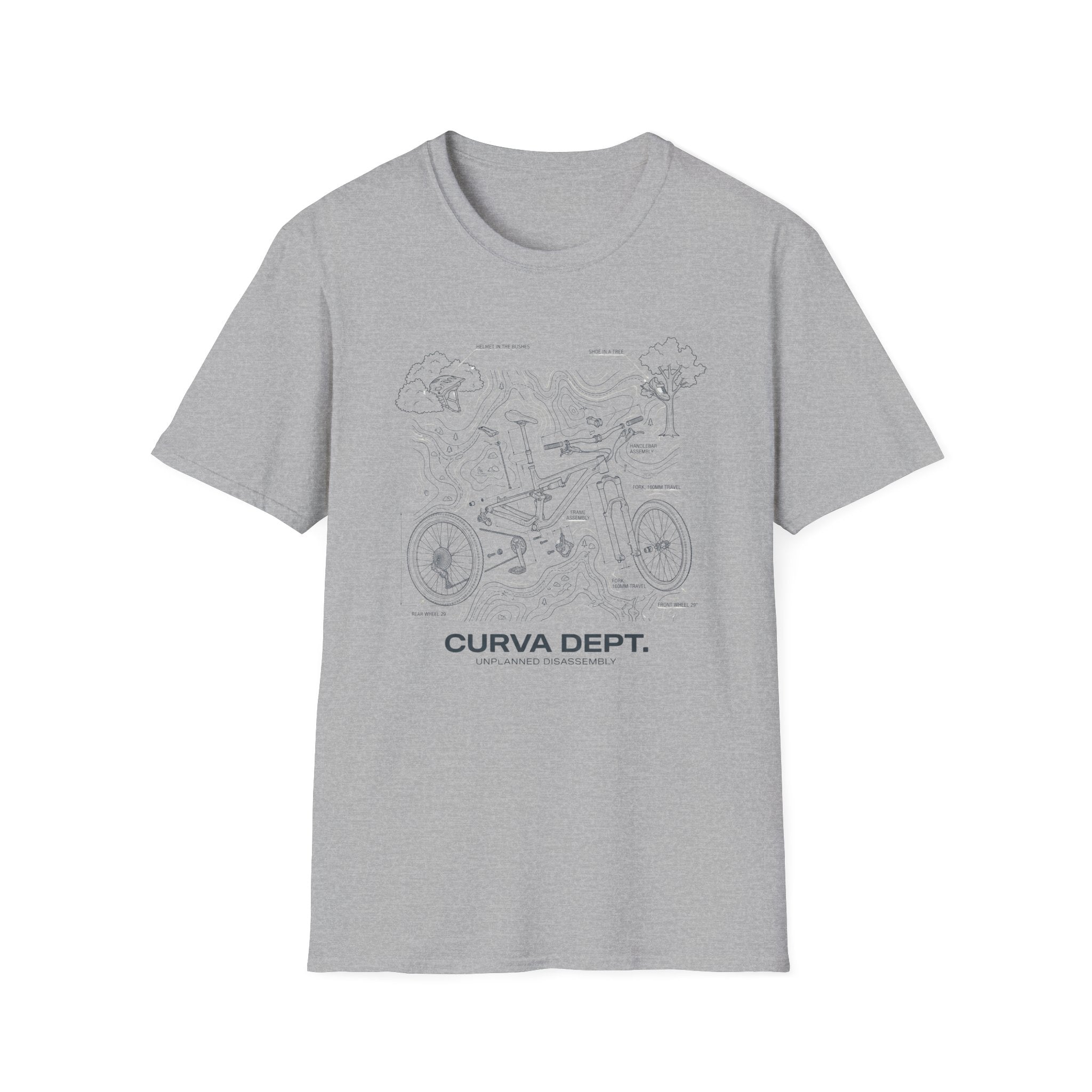 Yard sale schematic  — Trail Culture Tee | Curva Department