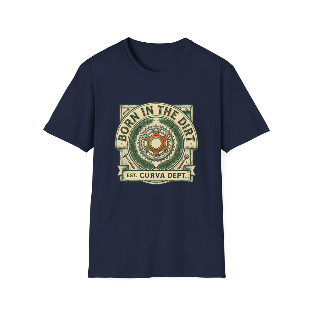 Born in the dirt by Curva Department — Trail Culture Tee | Curva Department