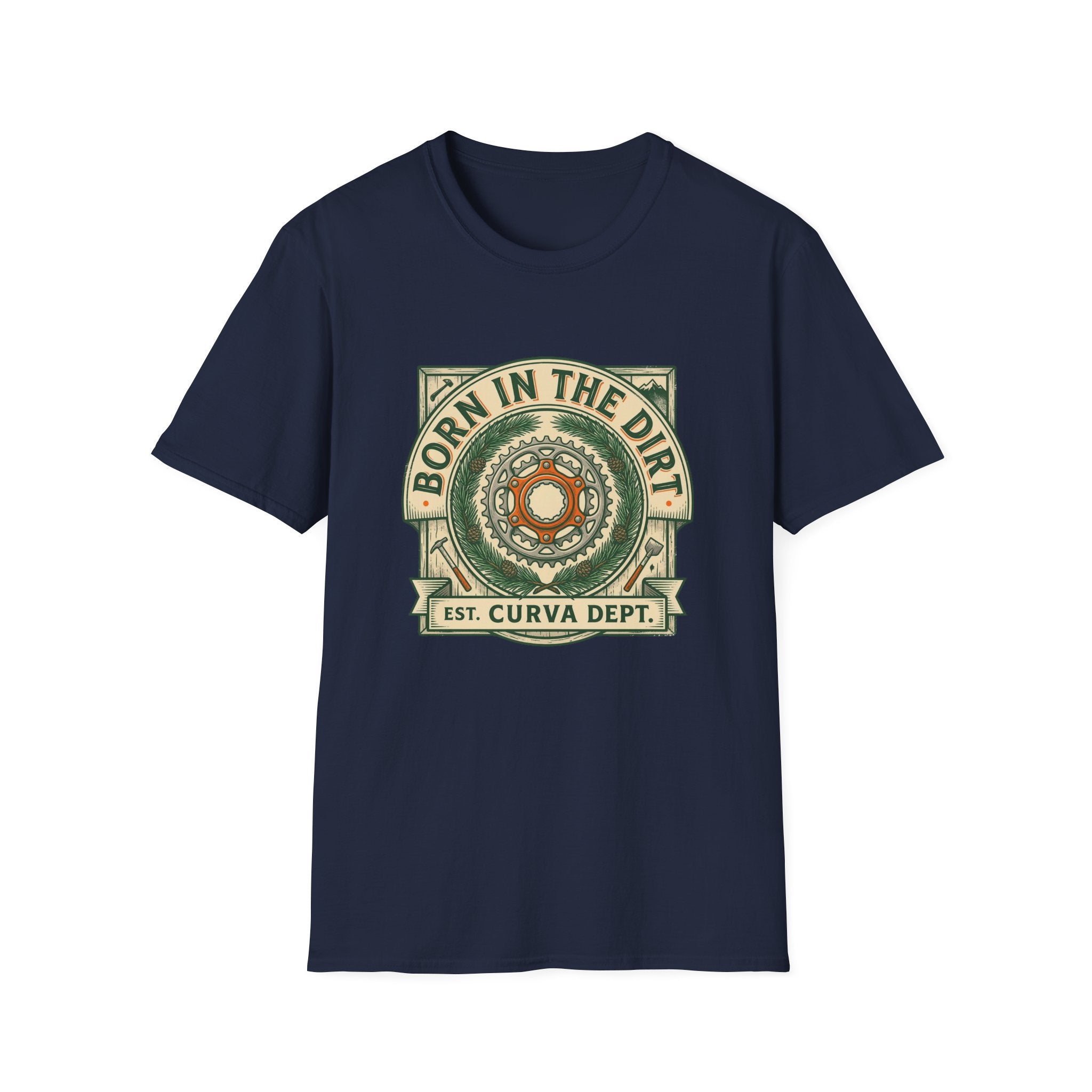 Born in the dirt by Curva Department — Trail Culture Tee | Curva Department