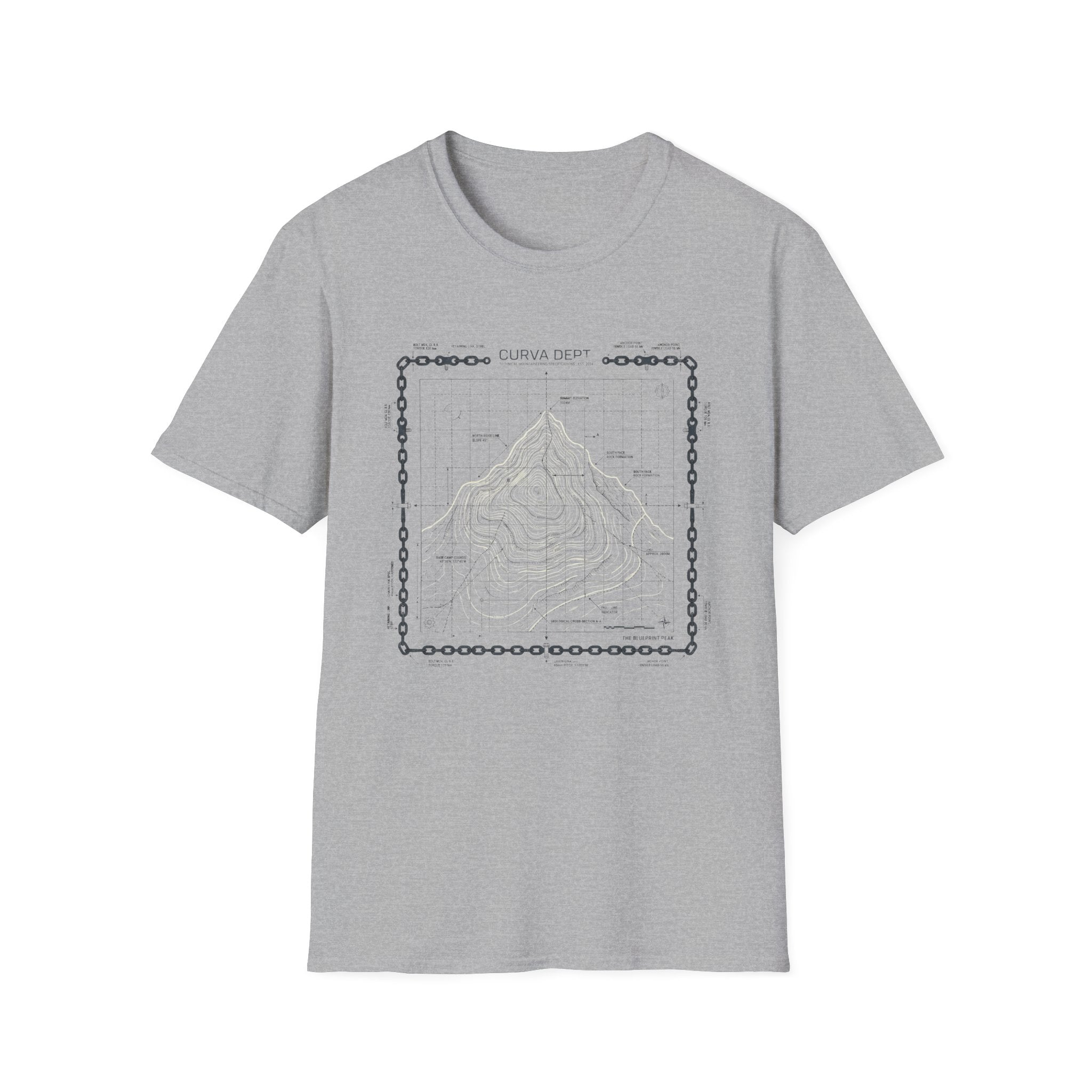 Blueprint peak  — Trail Culture Tee | Curva Department