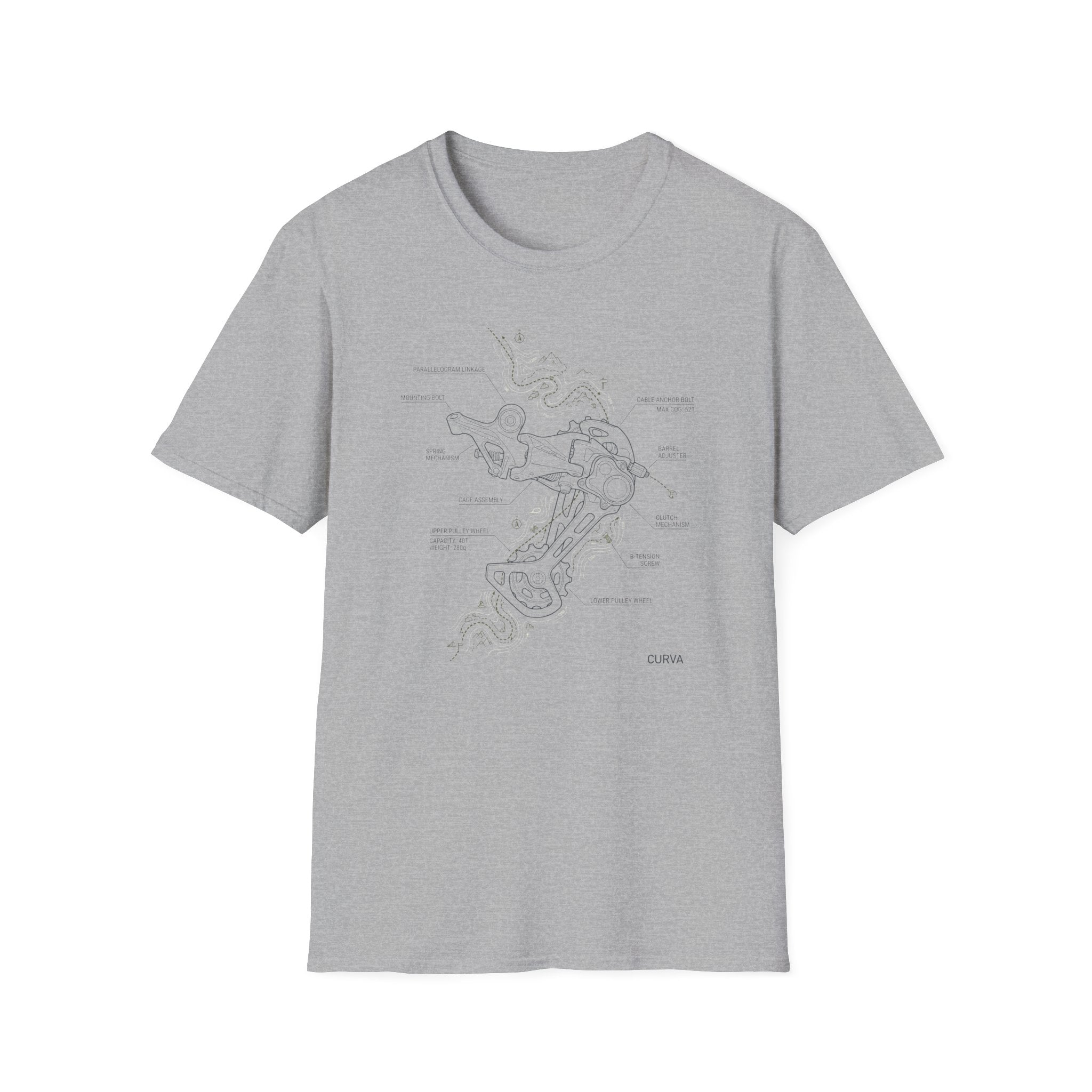 Derailleur path  — Trail Culture Tee | Curva Department