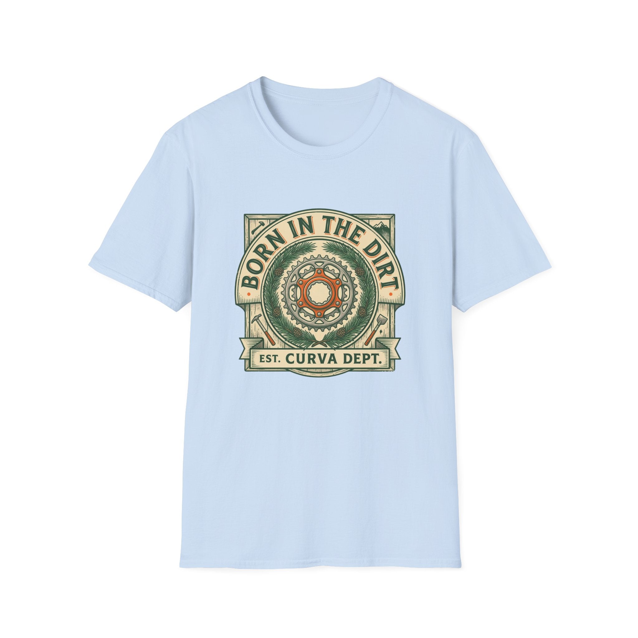 Born in the dirt by Curva Department — Trail Culture Tee | Curva Department