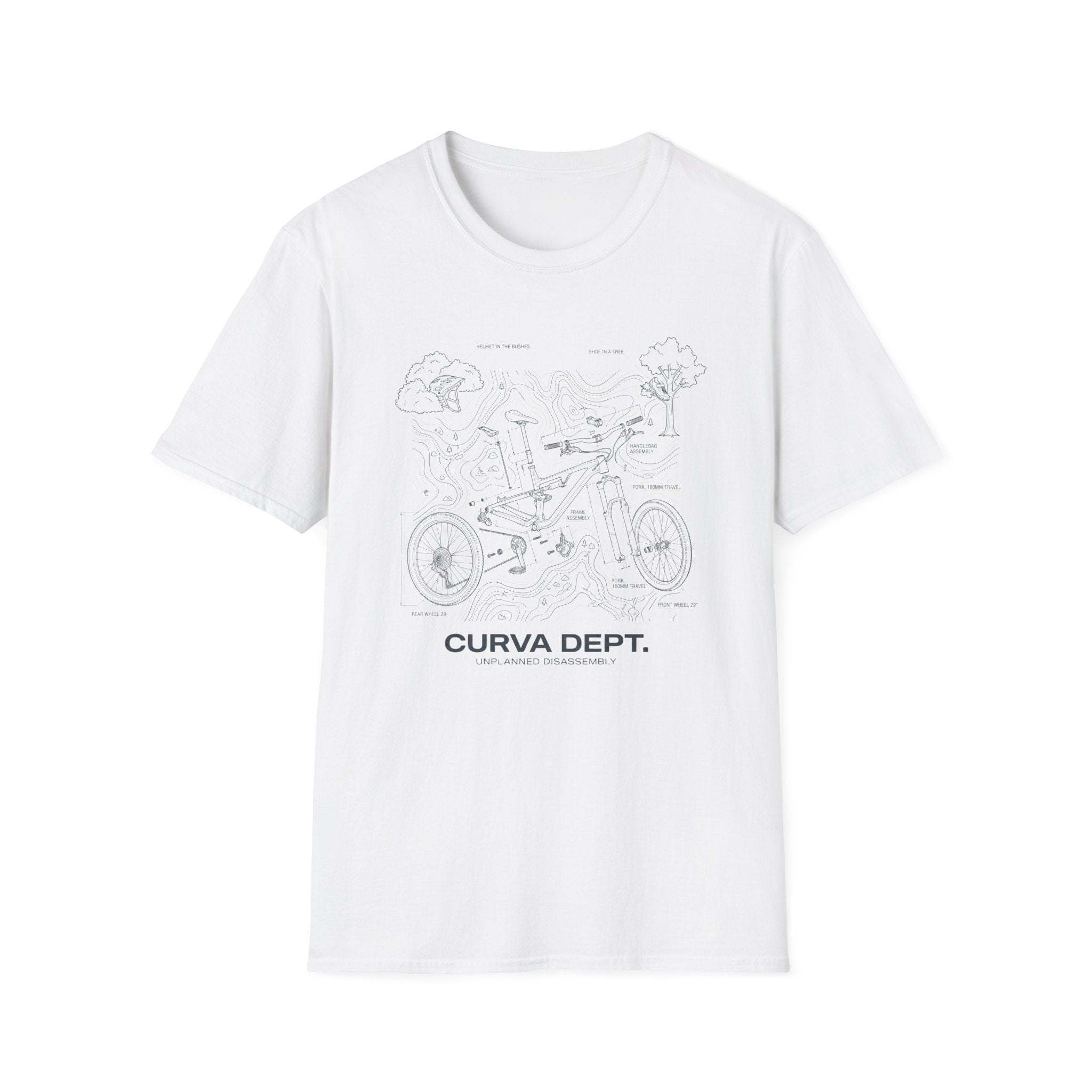 Yard sale schematic  — Trail Culture Tee | Curva Department