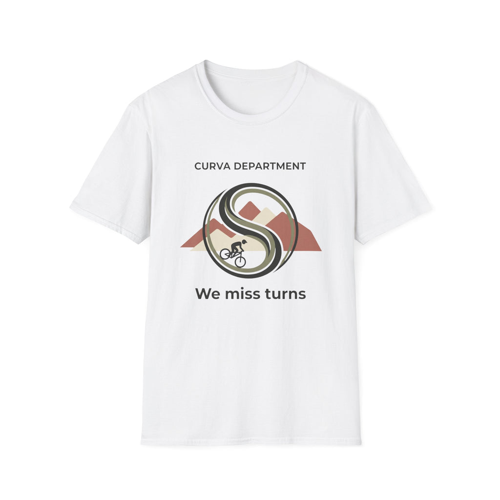 Curva Dept. We miss turns  — Trail Culture Tee | Curva Department