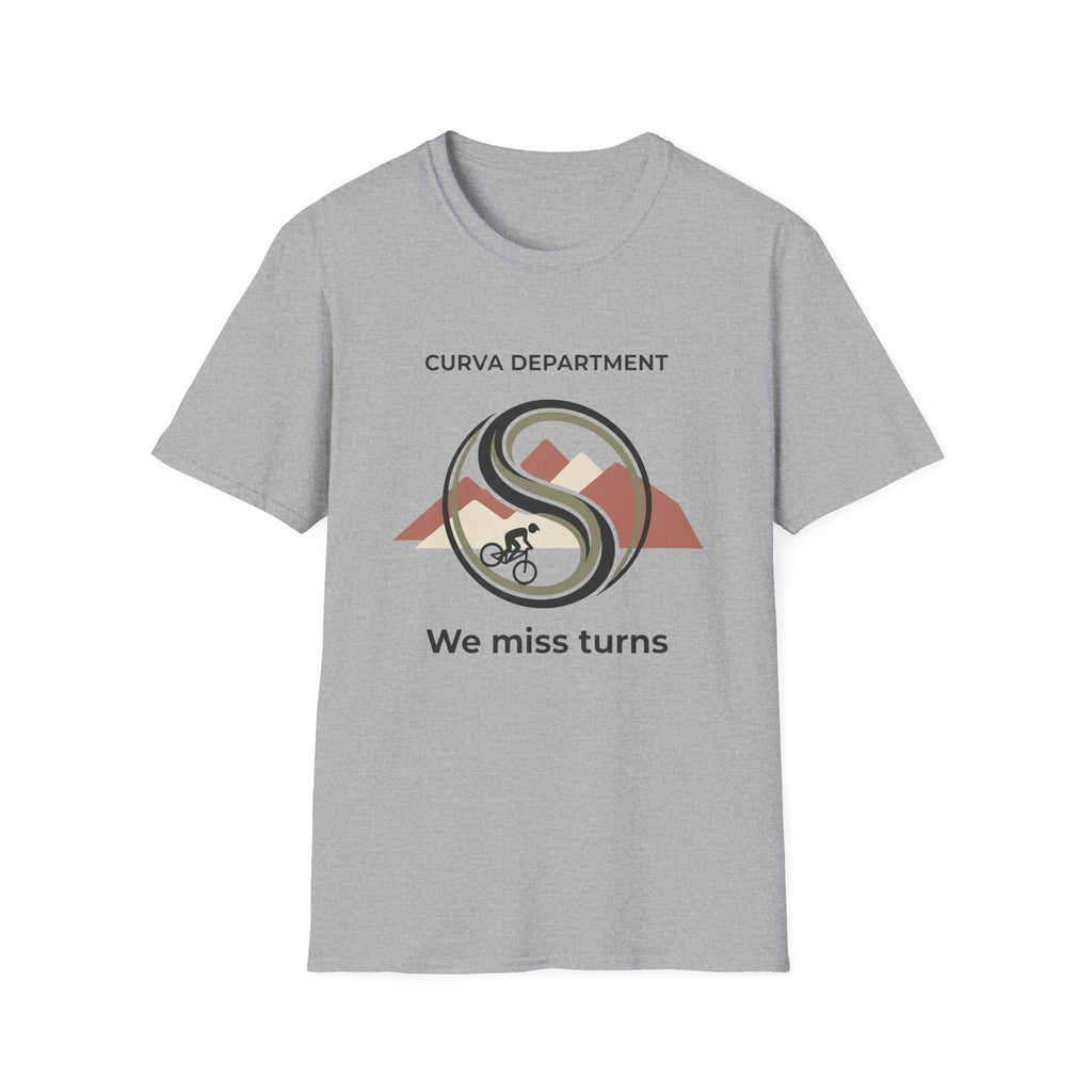Curva Dept. We miss turns  — Trail Culture Tee | Curva Department