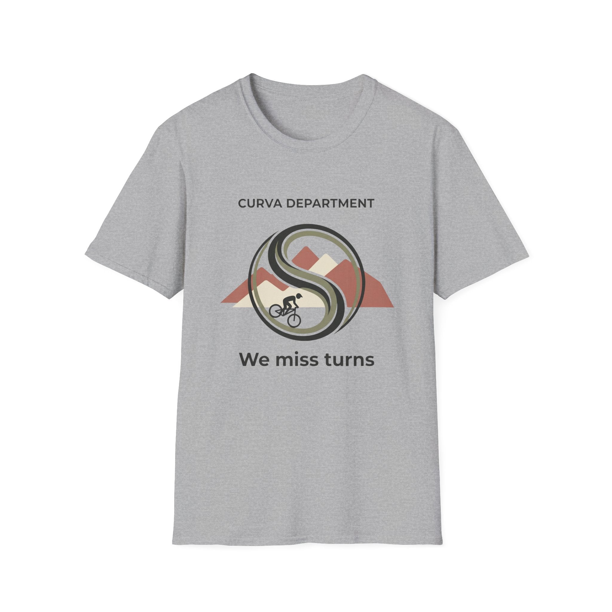 Curva Dept. We miss turns  — Trail Culture Tee | Curva Department