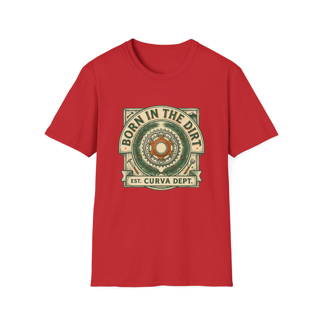 Born in the dirt by Curva Department — Trail Culture Tee | Curva Department
