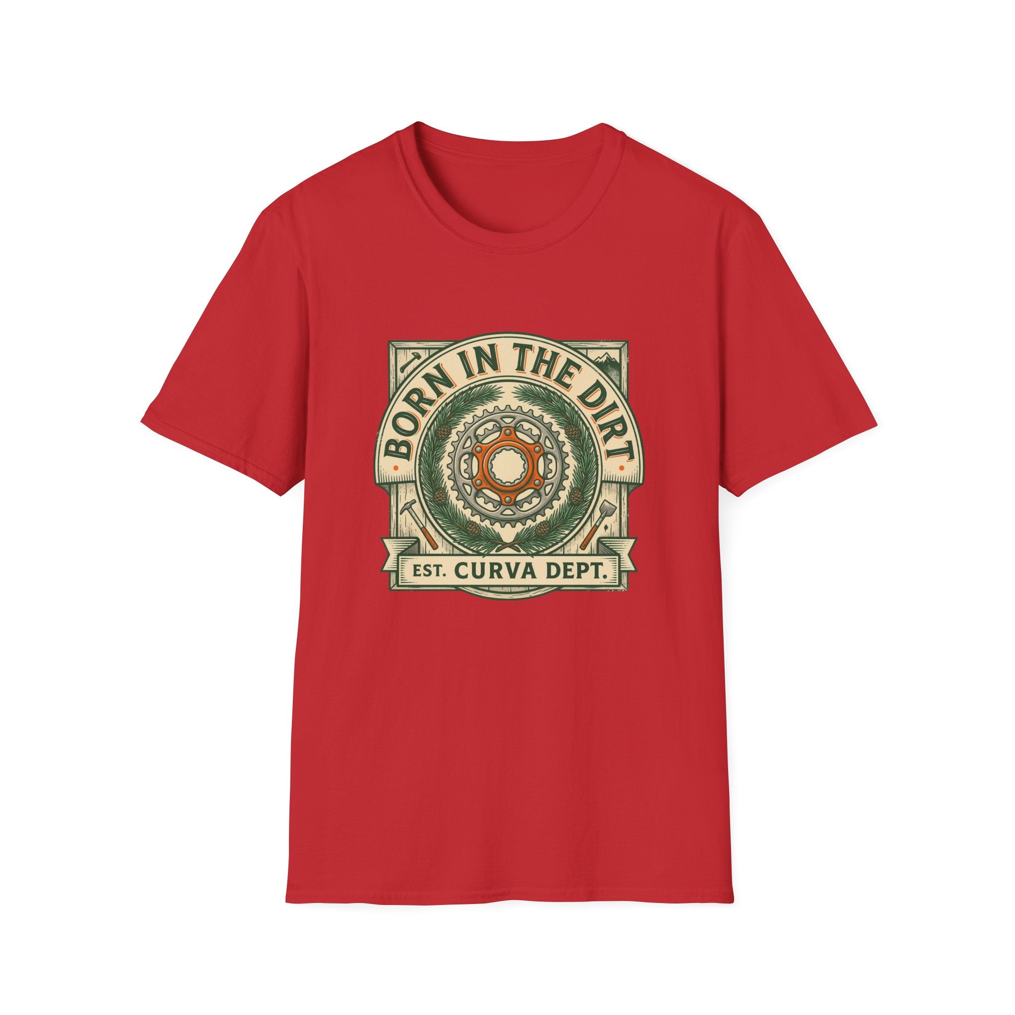 Born in the dirt by Curva Department — Trail Culture Tee | Curva Department