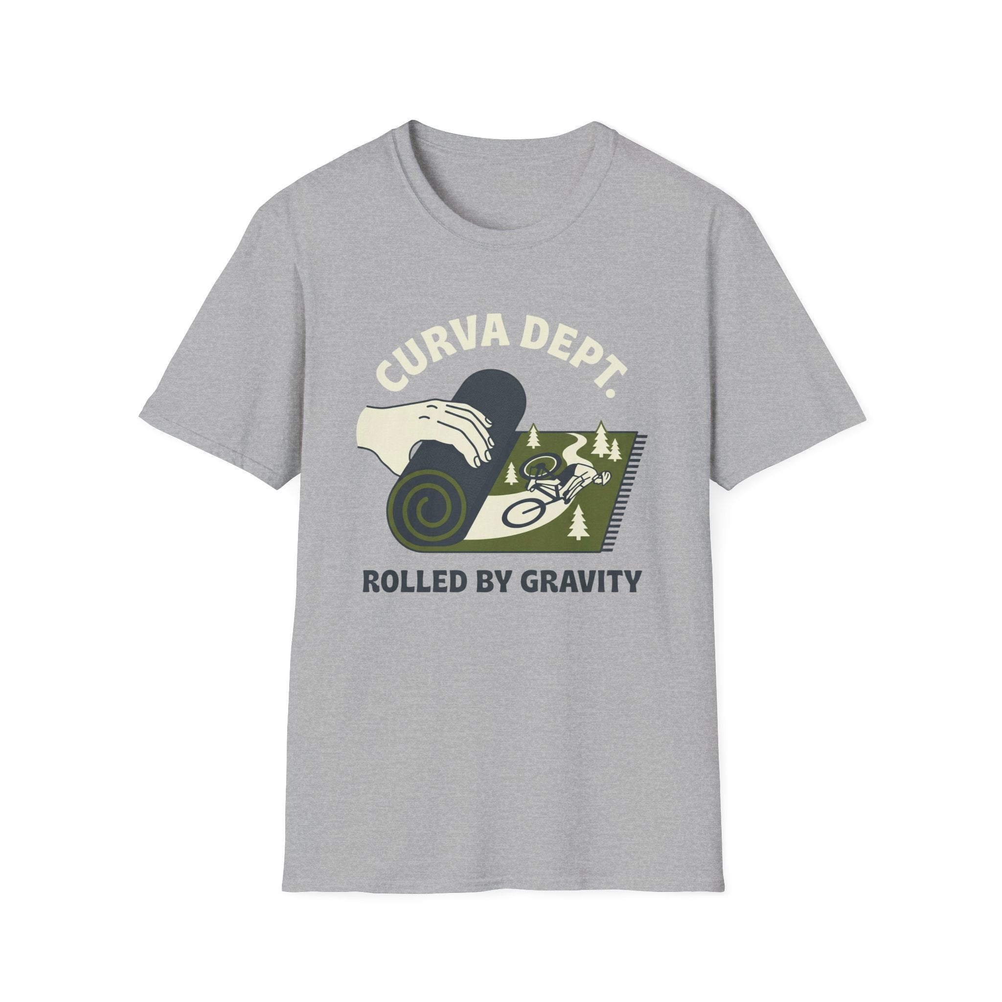 Gravity compliance rolled trail  — Trail Culture Tee | Curva Department