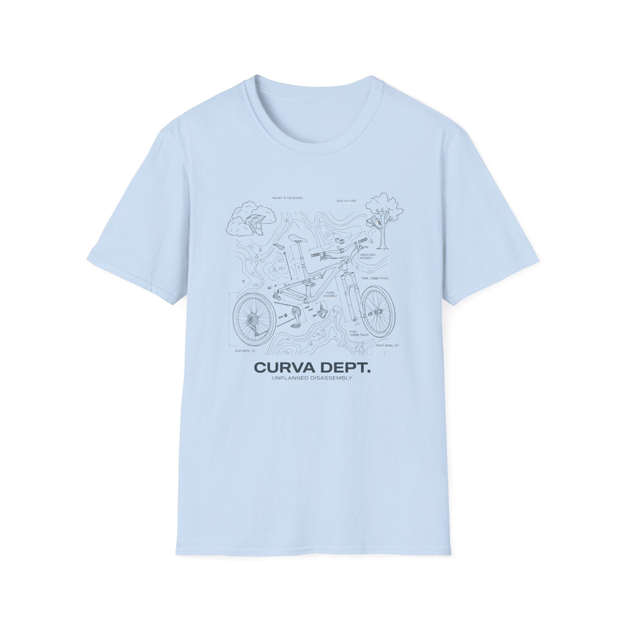 Yard sale schematic  — Trail Culture Tee | Curva Department