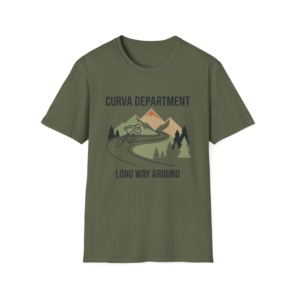 Curva Dept. Long way around  — Trail Culture Tee | Curva Department