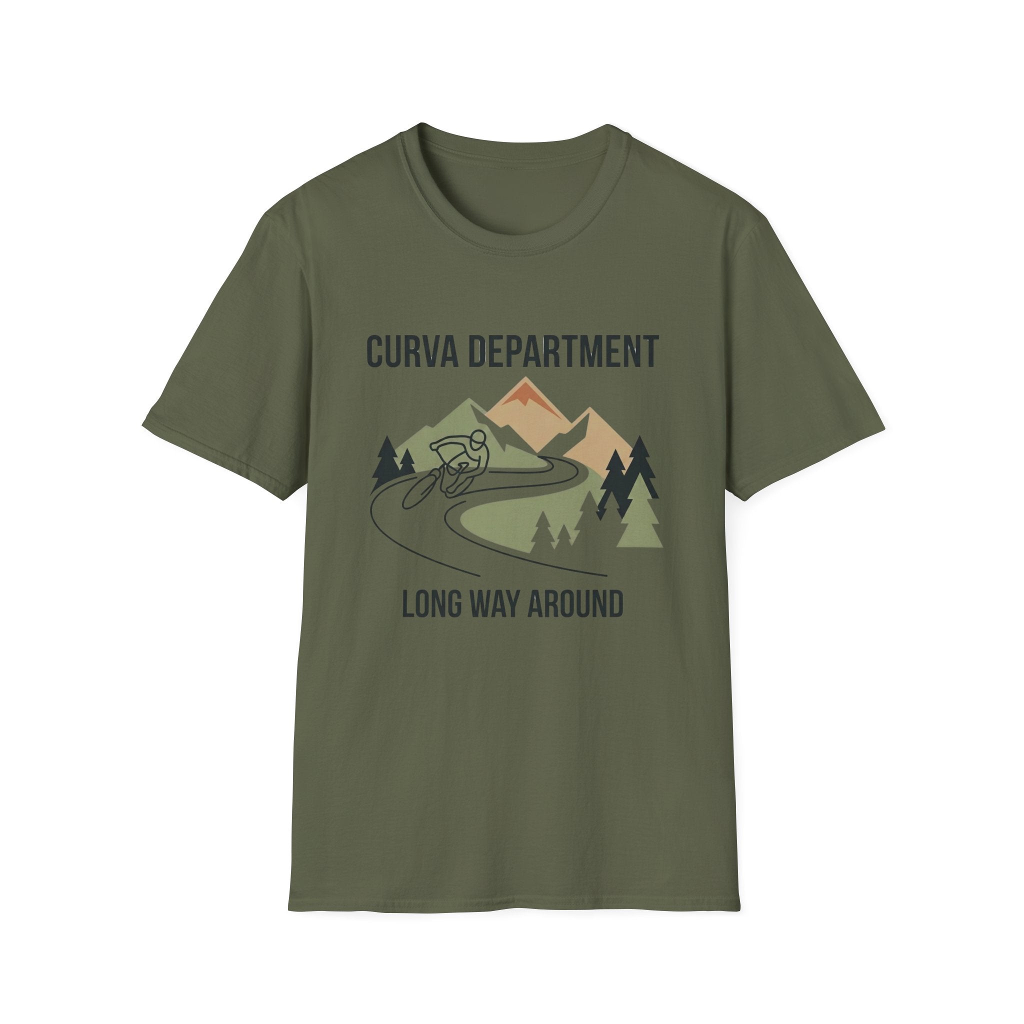 Curva Dept. Long way around  — Trail Culture Tee | Curva Department