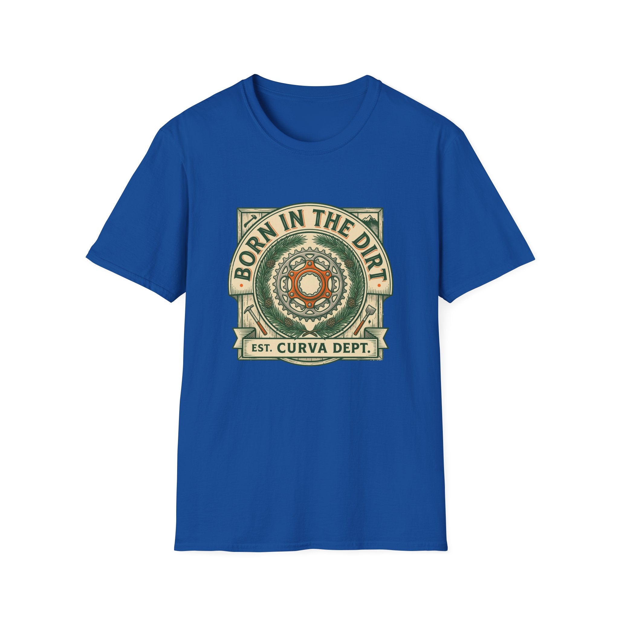 Born in the dirt by Curva Department — Trail Culture Tee | Curva Department