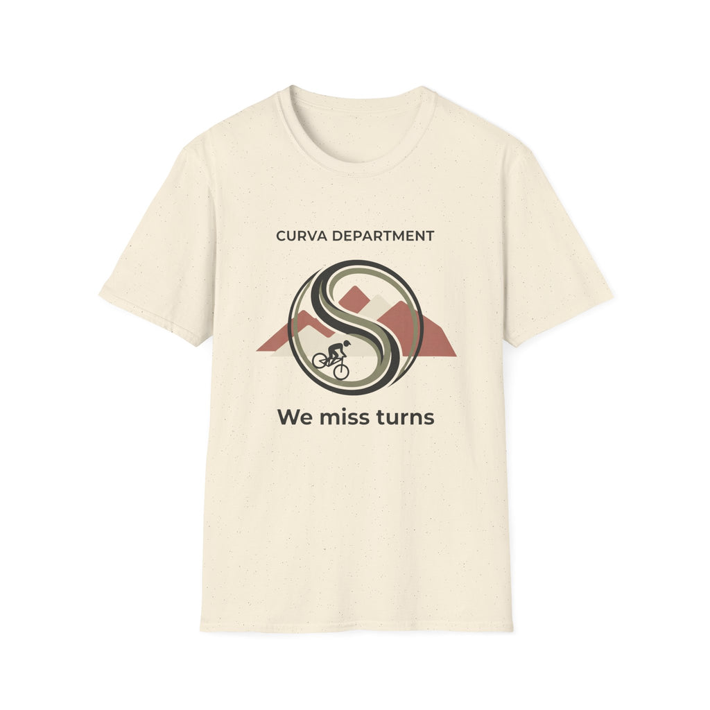 Curva Dept. We miss turns  — Trail Culture Tee | Curva Department