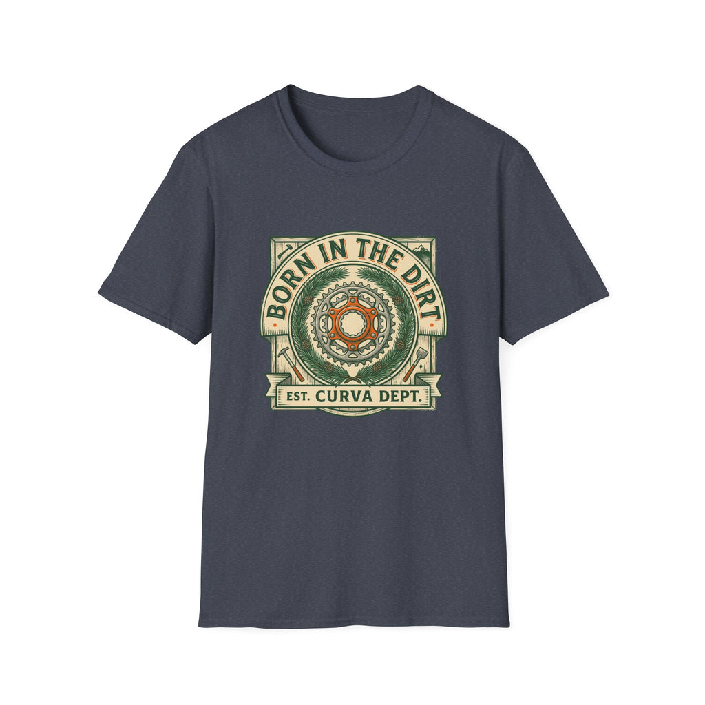 Born in the dirt by Curva Department — Trail Culture Tee | Curva Department
