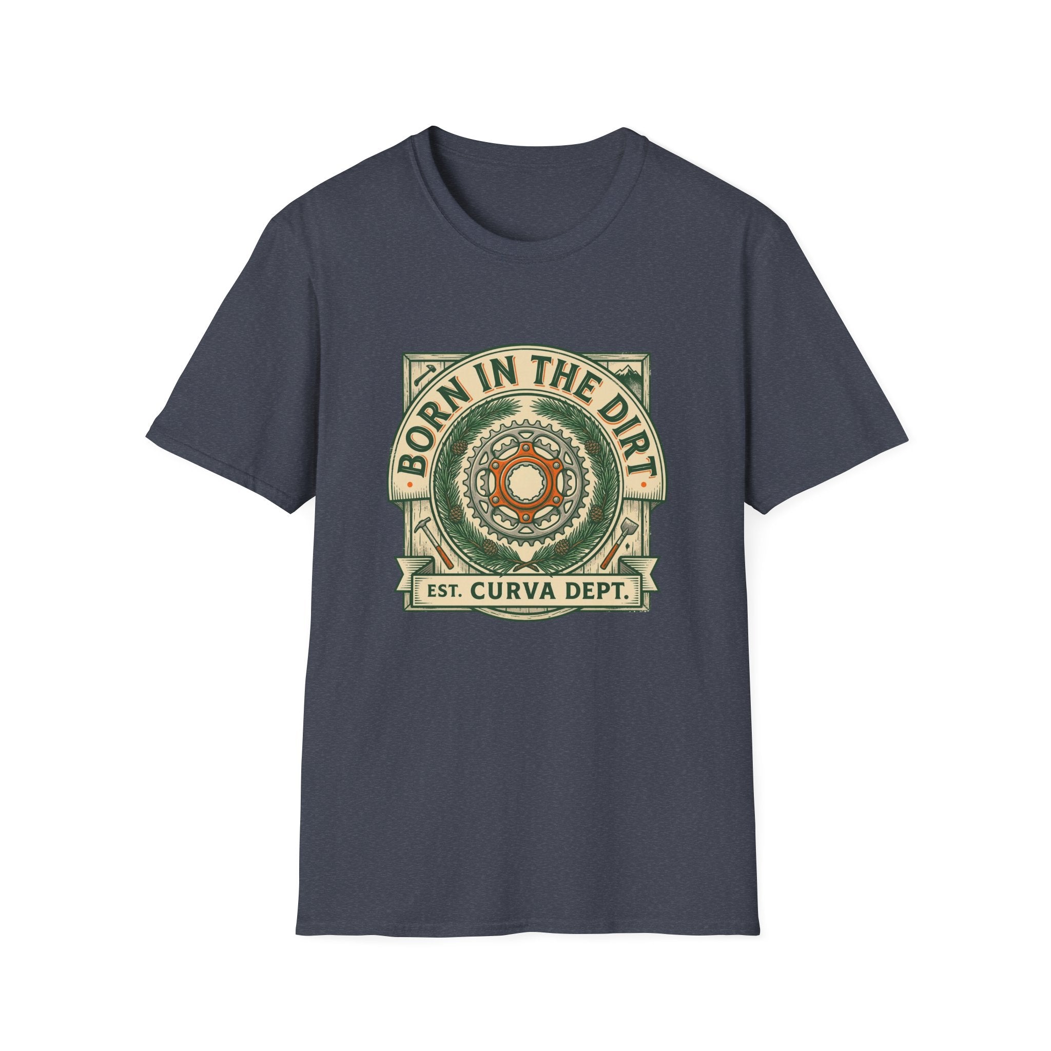 Born in the dirt by Curva Department — Trail Culture Tee | Curva Department