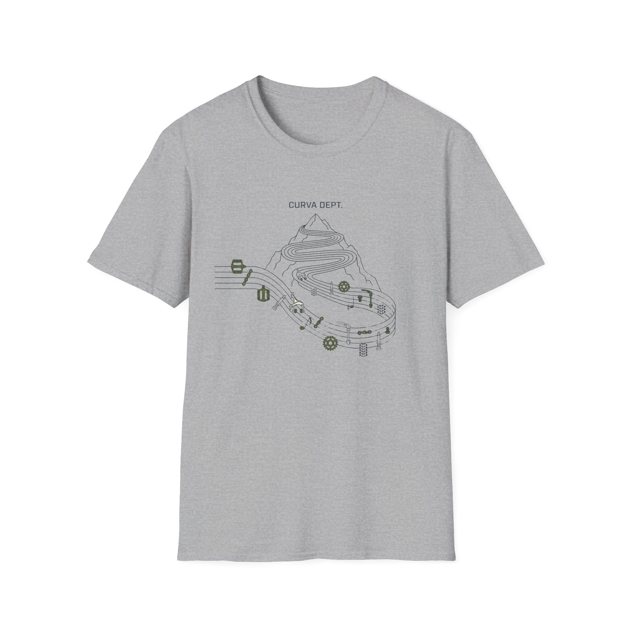 Sheet music switchback  — Trail Culture Tee | Curva Department