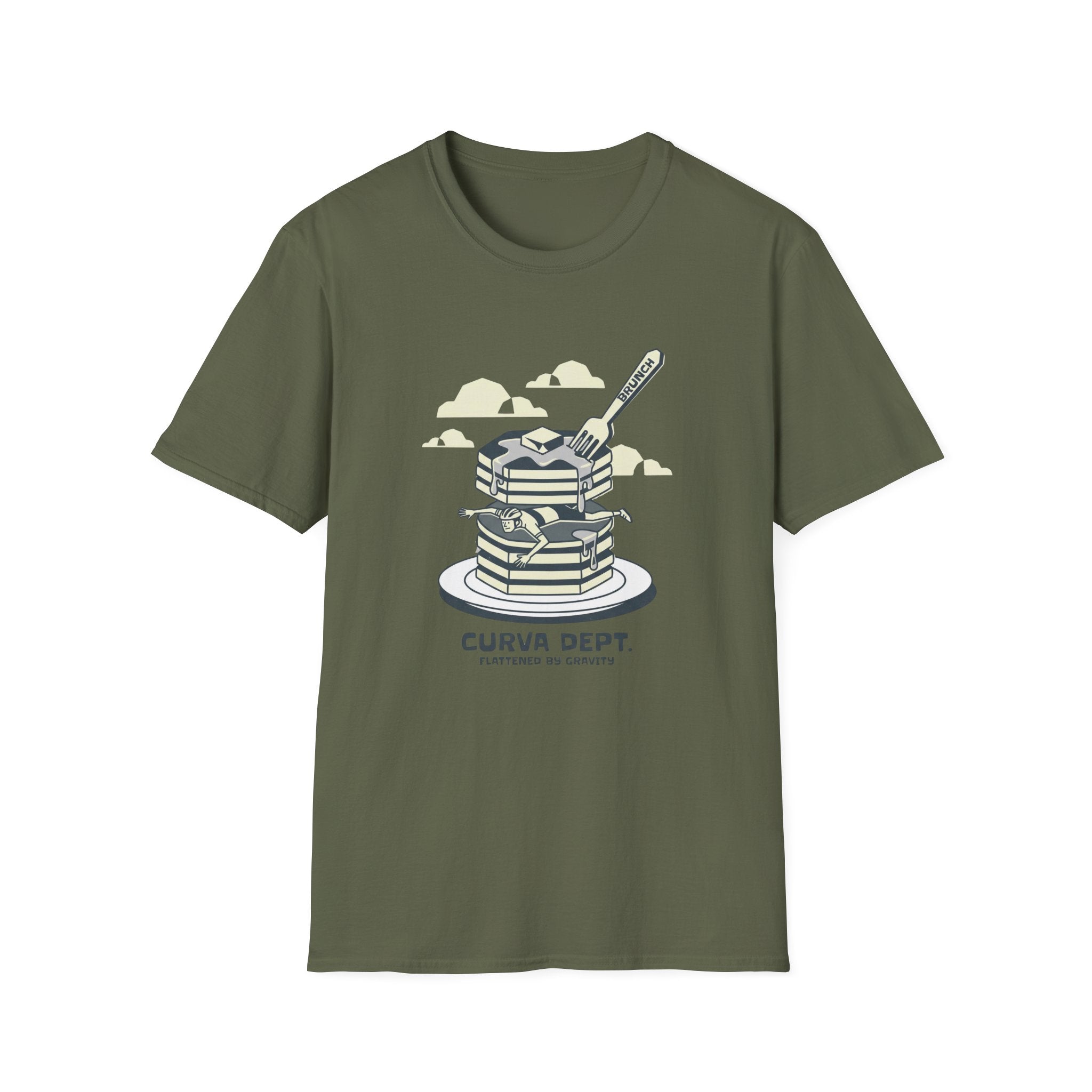Gravity compliance pancake stacked  — Trail Culture Tee | Curva Department