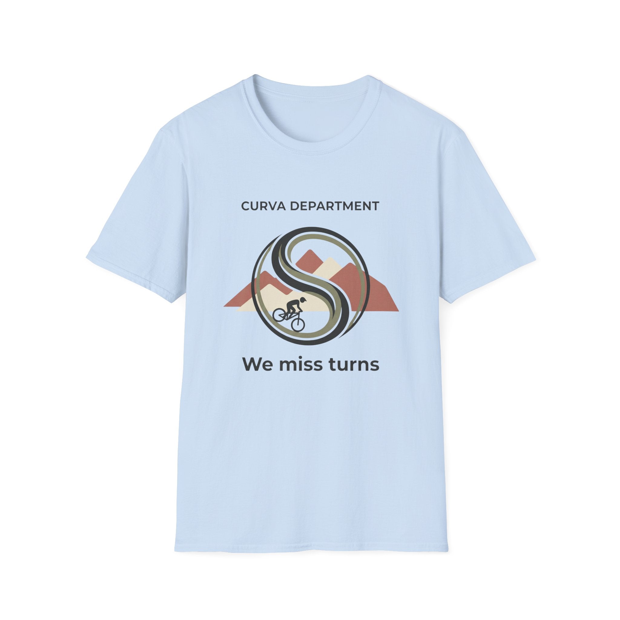 Curva Dept. We miss turns  — Trail Culture Tee | Curva Department