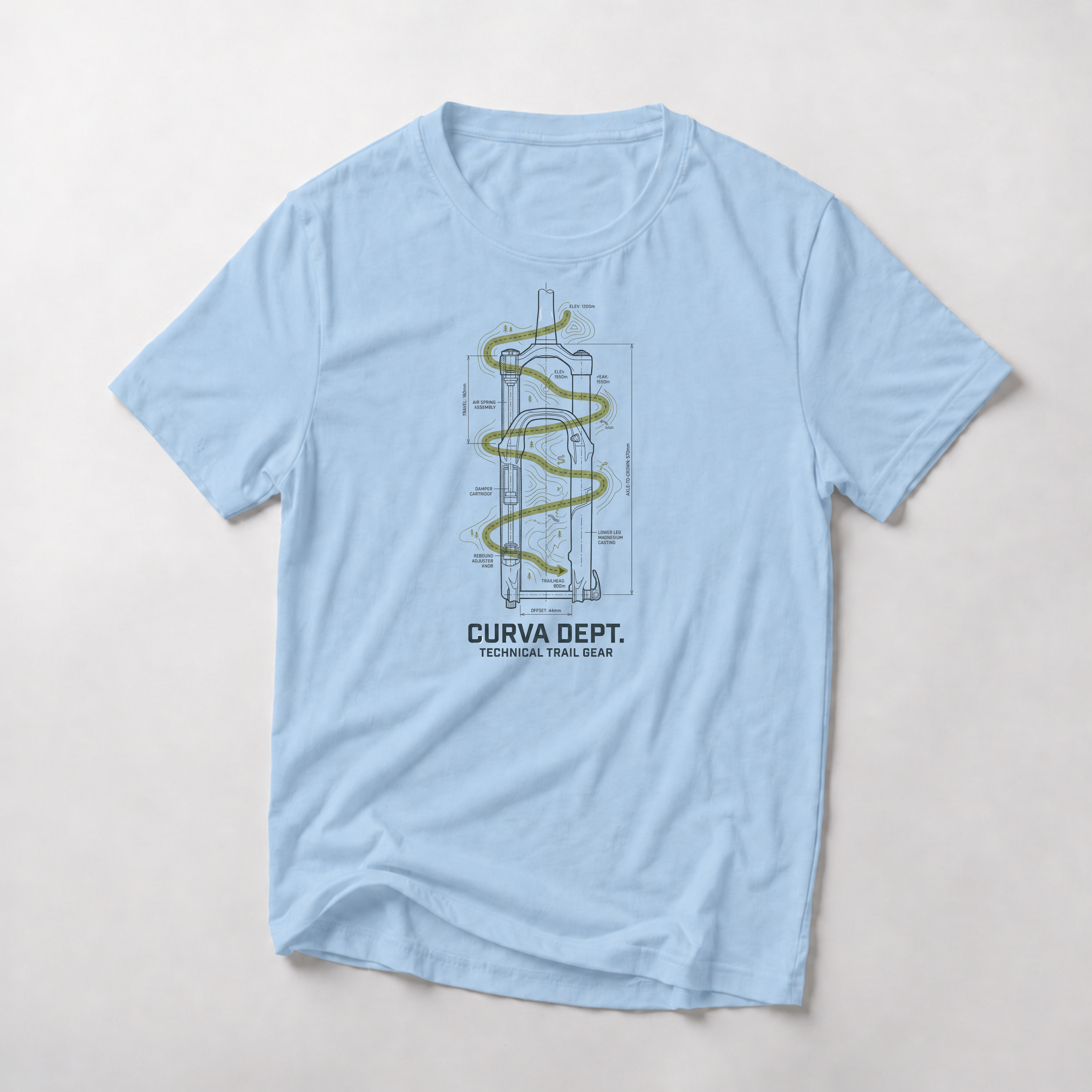 Blueprint trail  — Trail Culture Tee | Curva Department