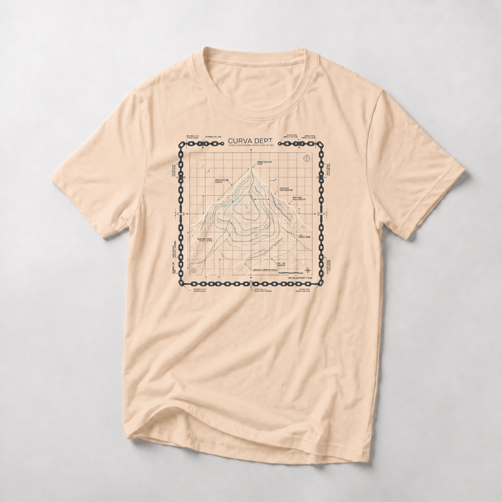 Blueprint peak  — Trail Culture Tee | Curva Department