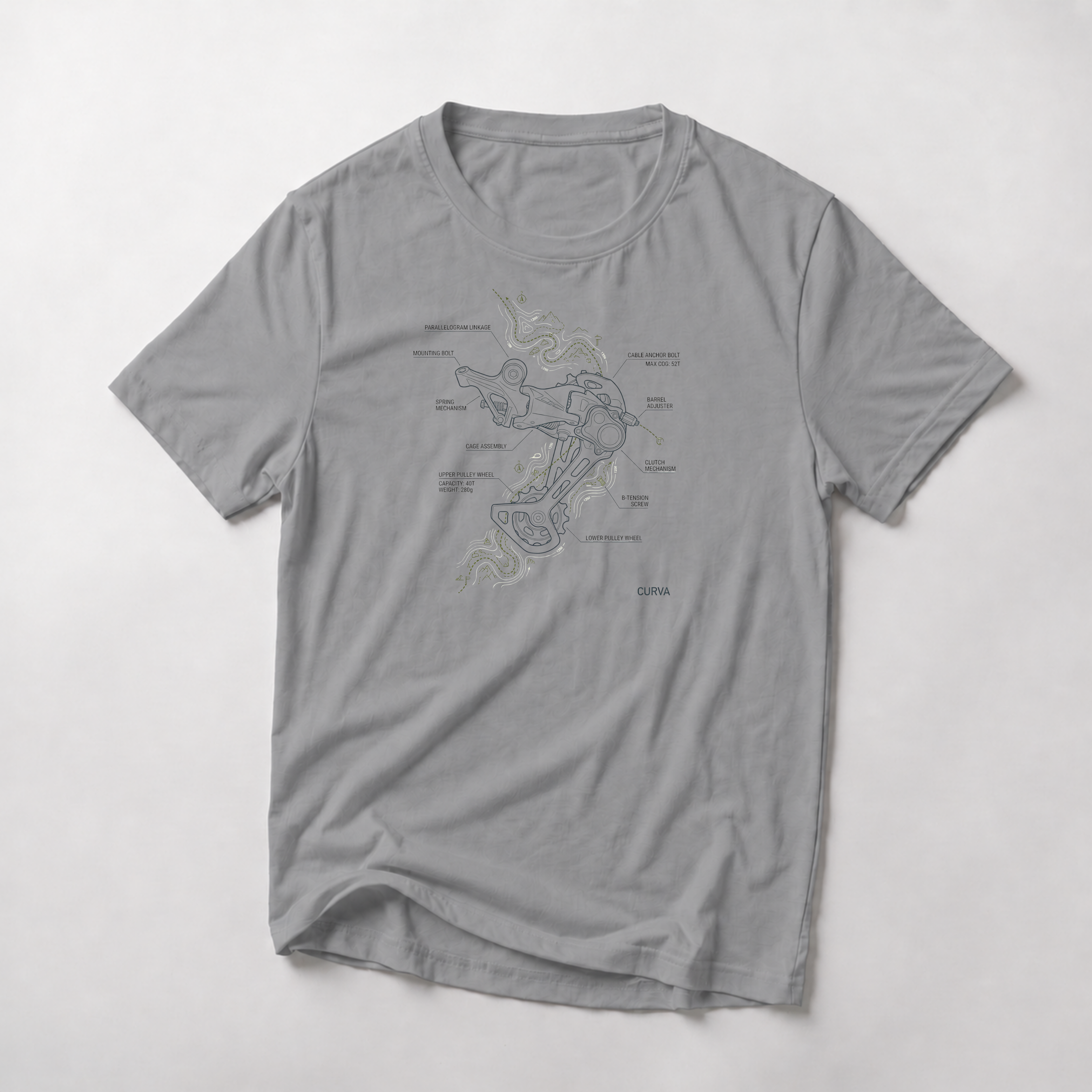 Derailleur path  — Trail Culture Tee | Curva Department