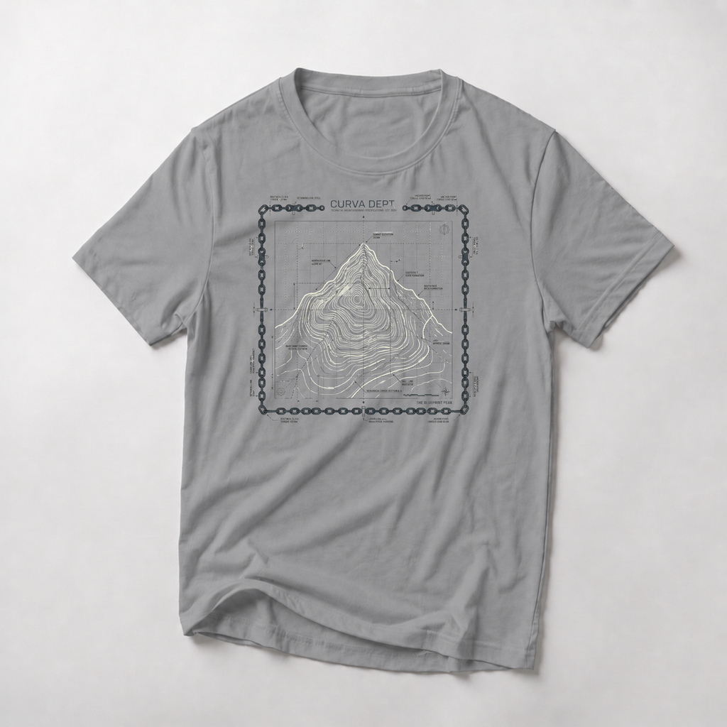 Blueprint peak  — Trail Culture Tee | Curva Department