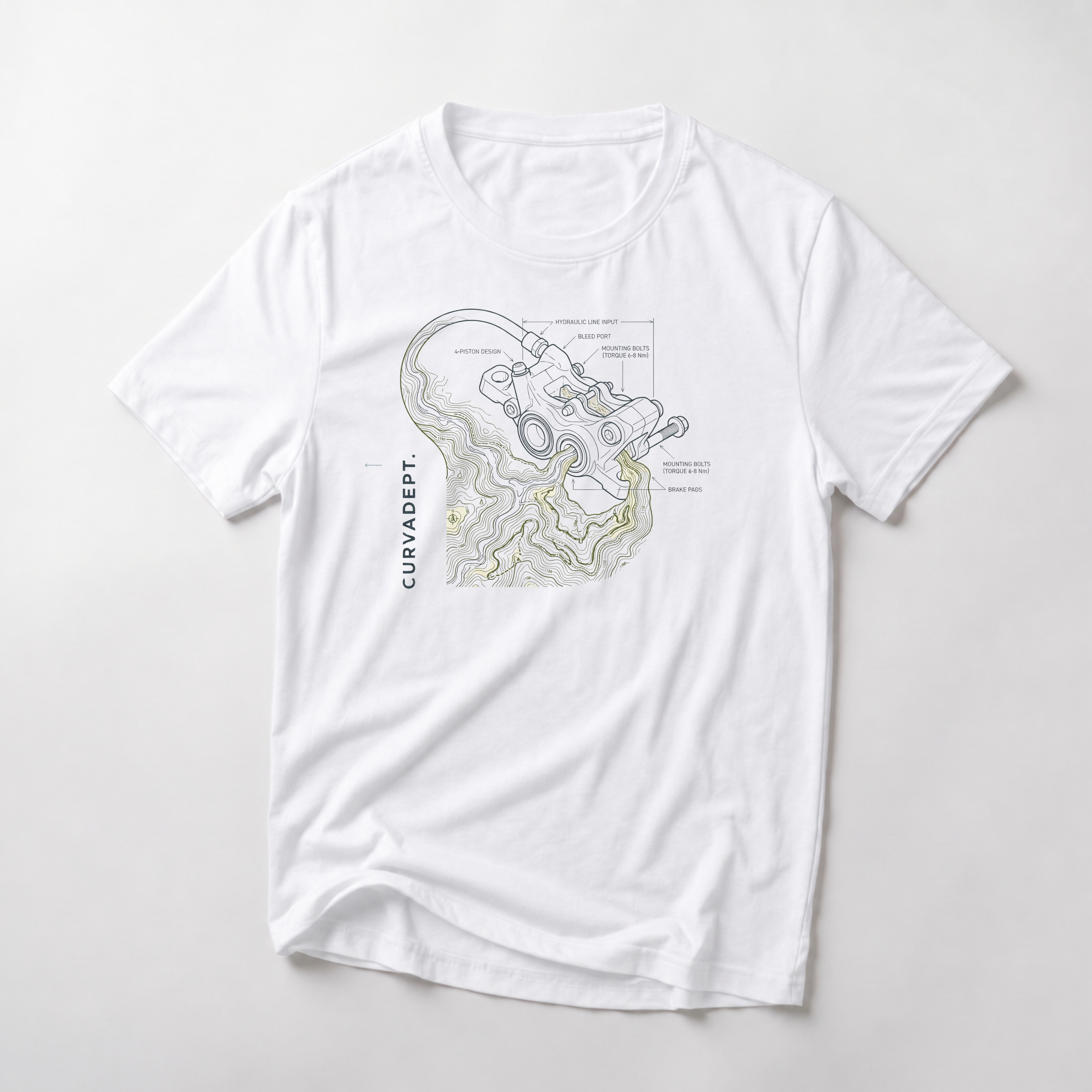 Caliper contour  — Trail Culture Tee | Curva Department