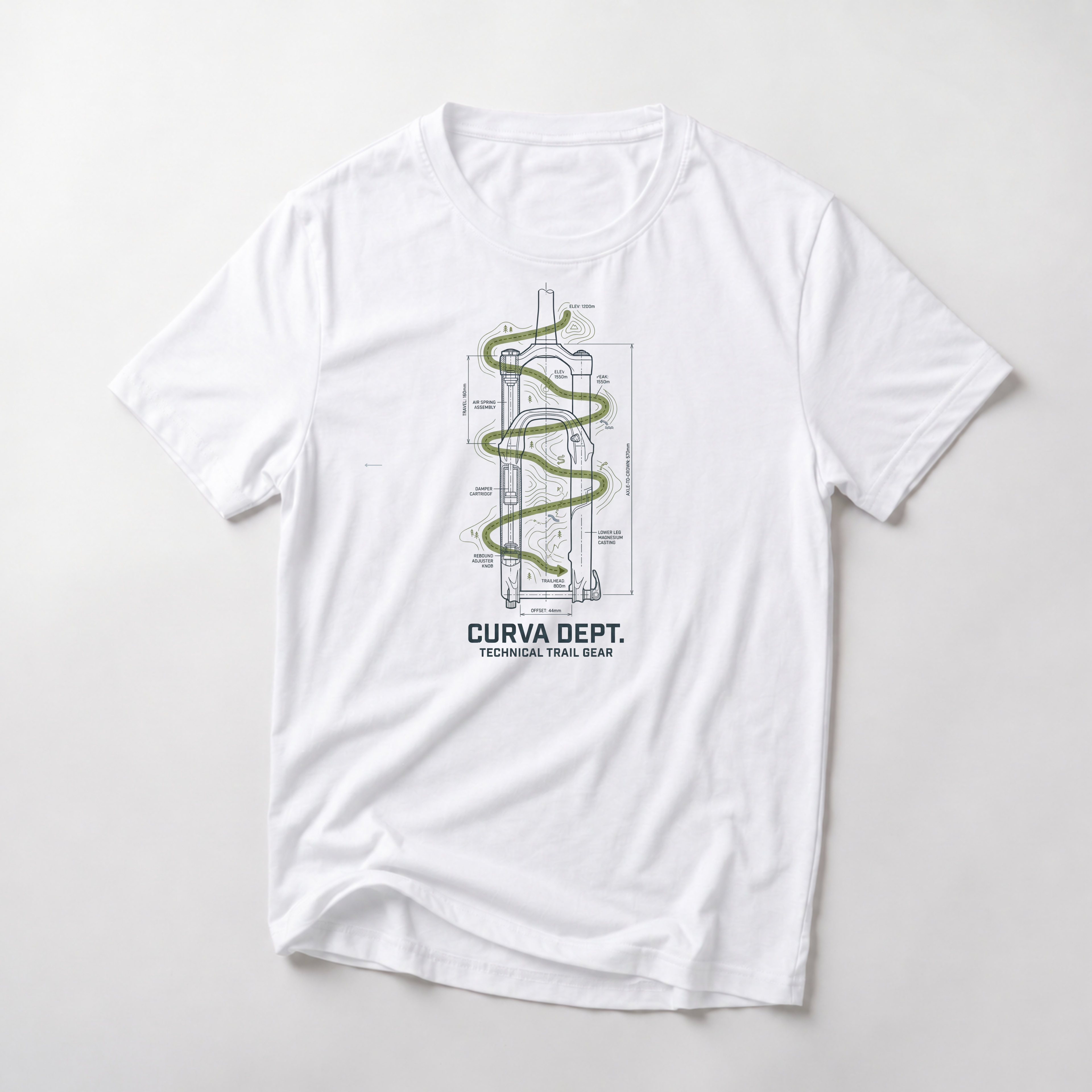 Blueprint trail  — Trail Culture Tee | Curva Department