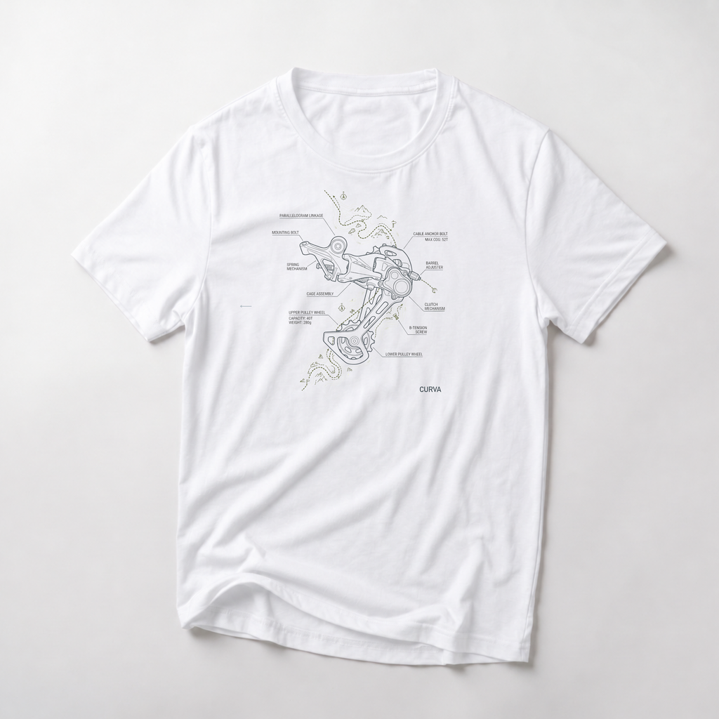 Derailleur path  — Trail Culture Tee | Curva Department