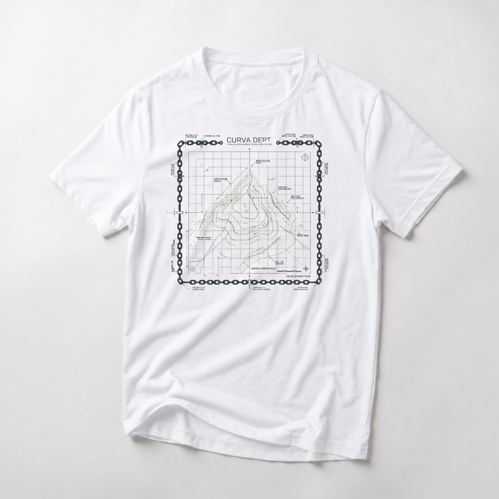 Blueprint peak  — Trail Culture Tee | Curva Department