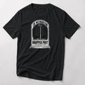 In Memoriam Dropper Post funny mountain bike t-shirt in Black — headstone with a dropper seatpost, Never Came Back Up KM 31